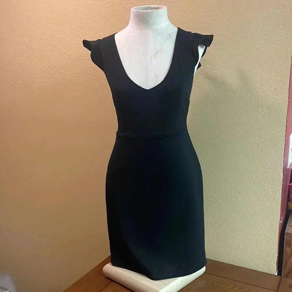 Black Whisper Words of Love Dress S‎